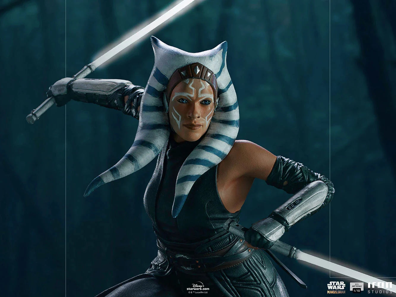 Iron Studios 1/10 Art Scale Highly Detailed Hand - Painted Ahsoka Tano Statue from Star Wars