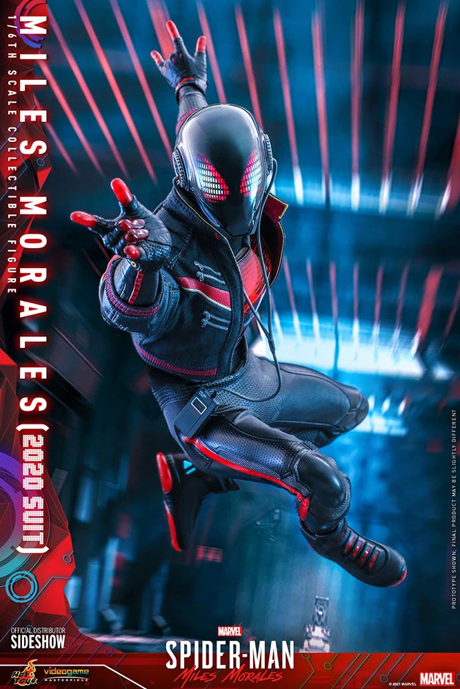 Hot Toys Collectible 1/6th Scale Action Figure of Miles Morales in 2020 Suit from Spider-Man Into the Spider-Verse
