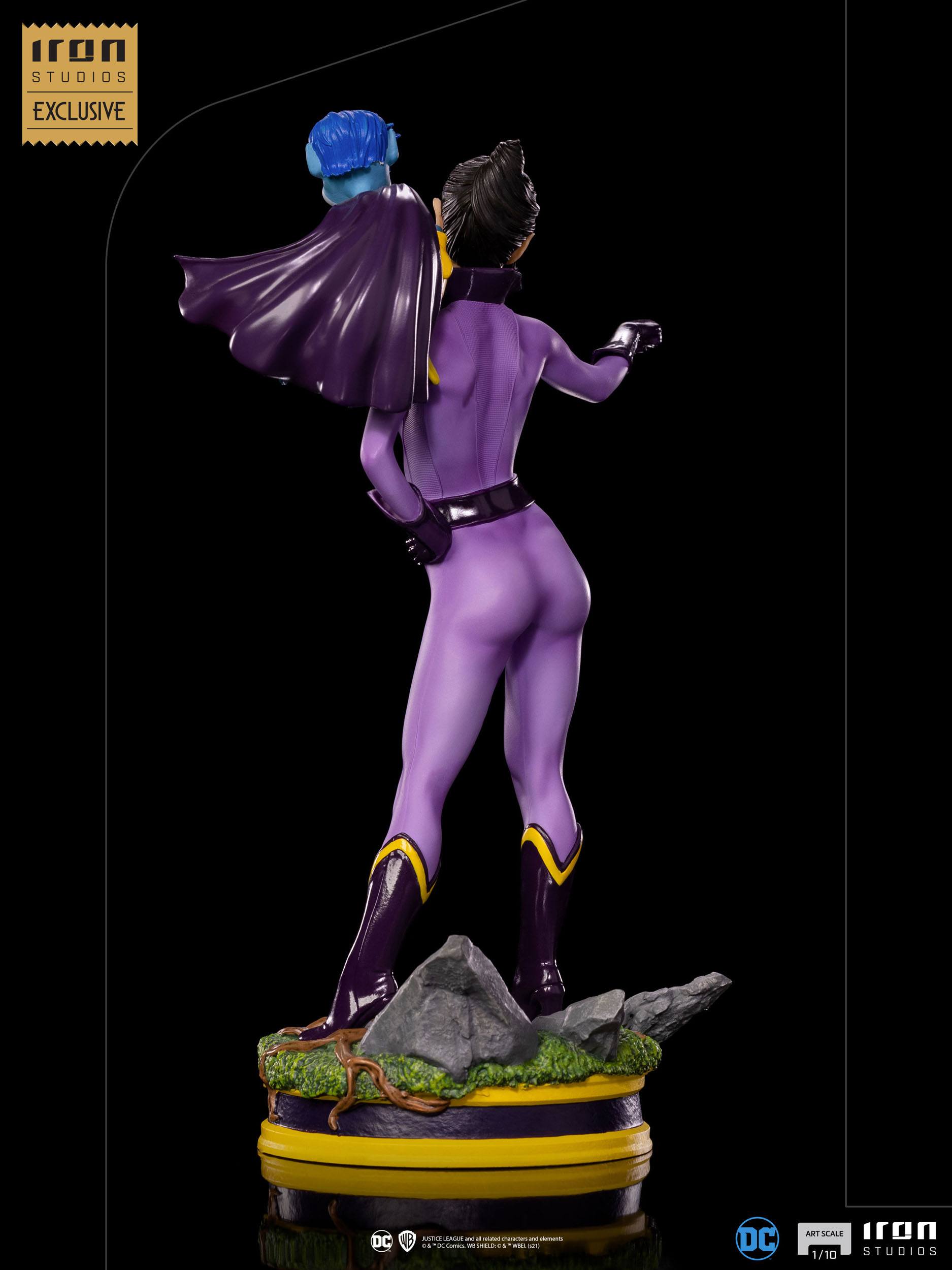 Iron Studios 1/10 Scale Collectible DC Comics Art Scale Statues of the Wonder Twins - Zan, Jayna & Gleek Limited Edition 2 - Pack (2021 CCXP Exclusive)