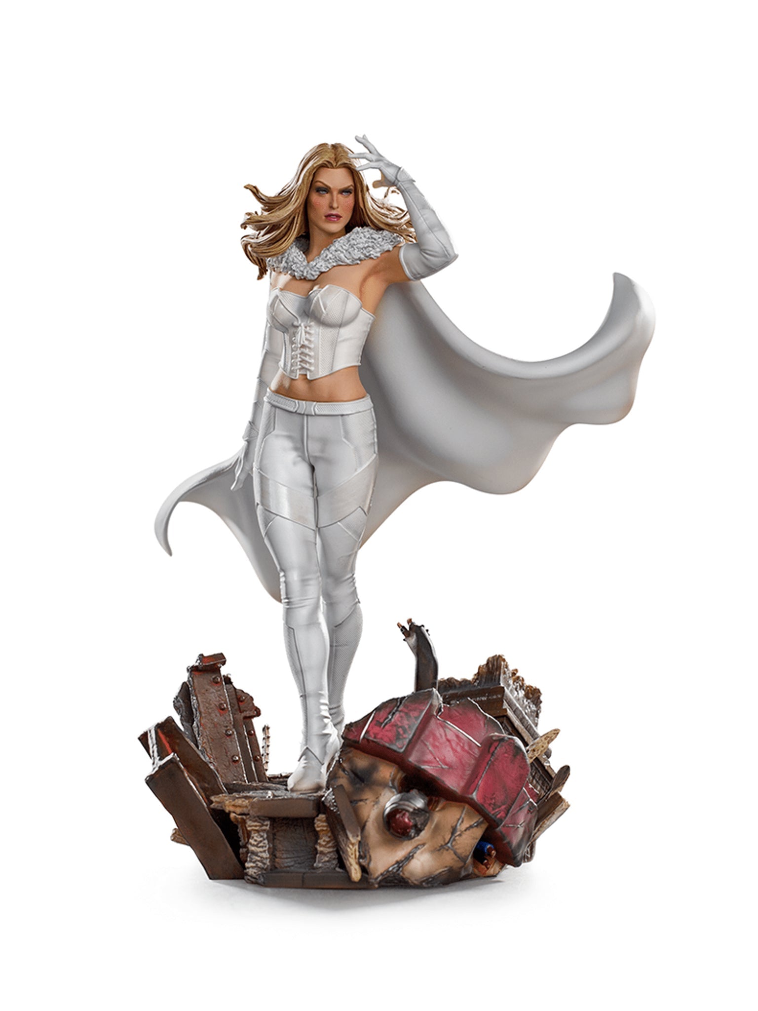 Iron Studios High - Quality 1/10 Scale Marvel Comics BDS Artistic Statue of Emma Frost, the White Queen