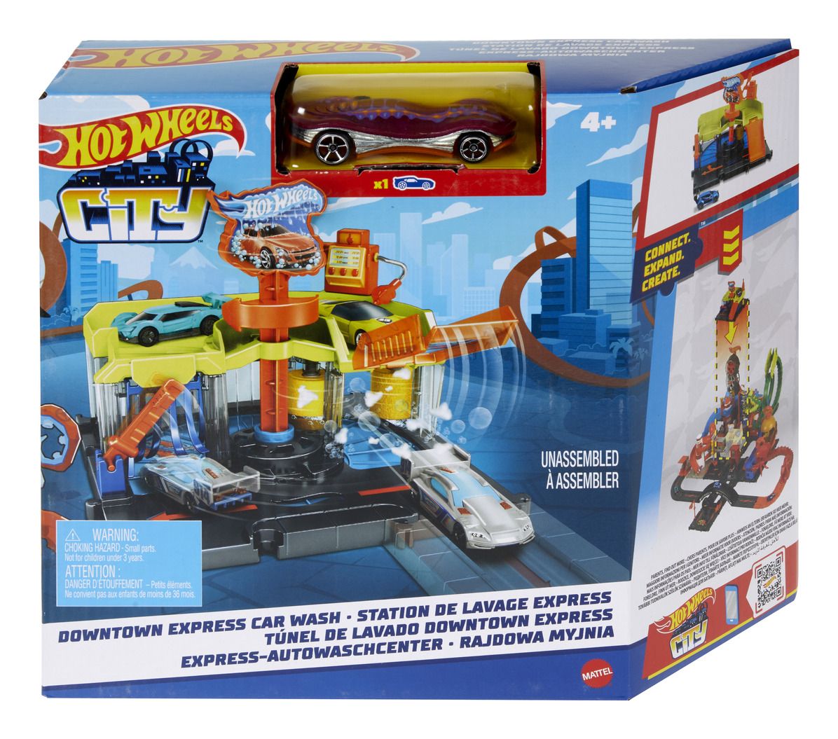 Hot Wheels City High - Speed Car Wash for Ultimate Clean