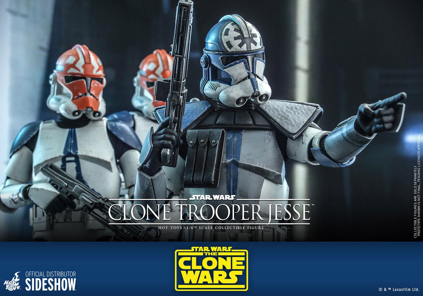 Hot Toys 1/6th Scale Star Wars Clone Wars Clone Trooper Jesse Collectible Figure