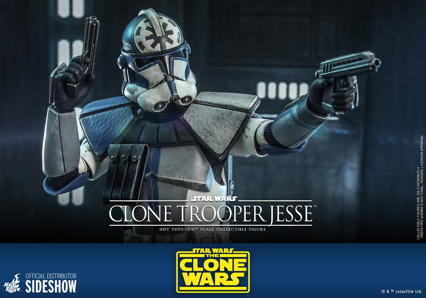 Hot Toys 1/6th Scale Star Wars Clone Wars Clone Trooper Jesse Collectible Figure