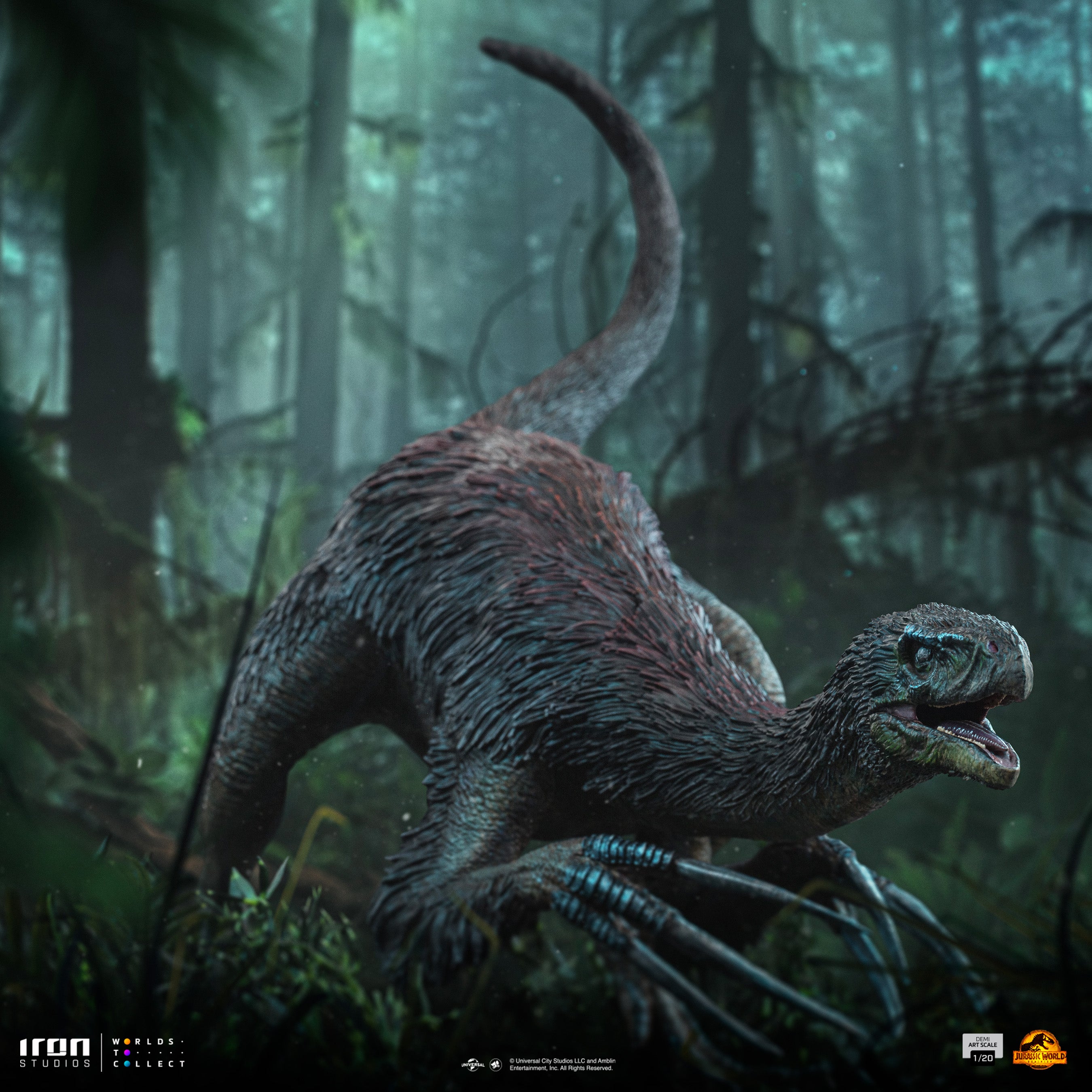 Iron Studios Collectible Limited Edition Jurassic World Therizinosaurus Statue in 1/20 Art Scale