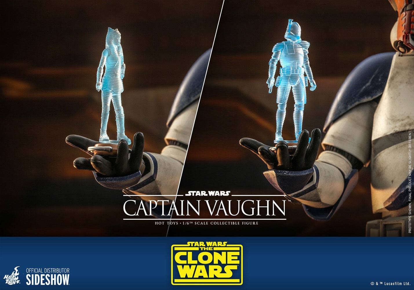 Hot Toys Highly Detailed 1/6th Scale Collectible Figure of Captain Vaughn from Star Wars The Clone Wars