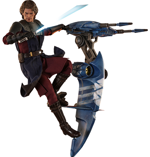 Hot Toys 1/6 Scale Star Wars The Clone Wars Anakin Skywalker & STAP Collectible Set
