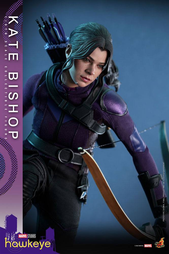 Hot Toys High - Quality 1:6 Scale Masterpiece Action Figure of Hawkeye's Kate Bishop, Measuring 28 cm