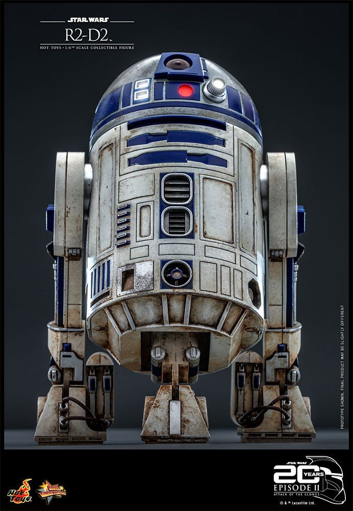 Hot Toys 20th Anniversary Collectible 1/6 Scale R2-D2 Figure from Star Wars Attack Of The Clones