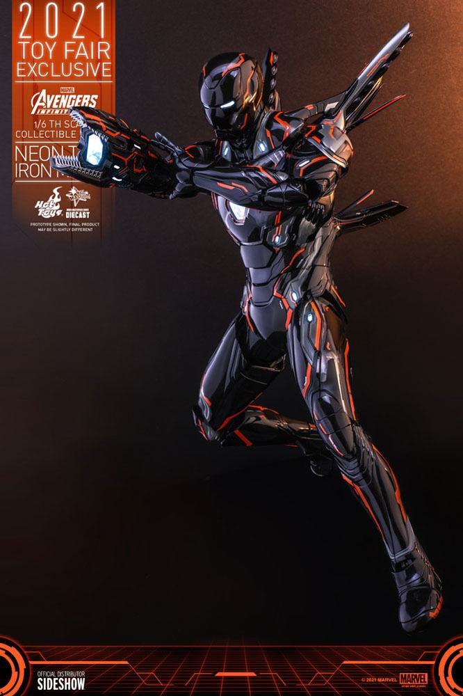 Hot Toys 1/6 Scale Marvel Iron Man Mark 50 Neon Tech Orange Edition