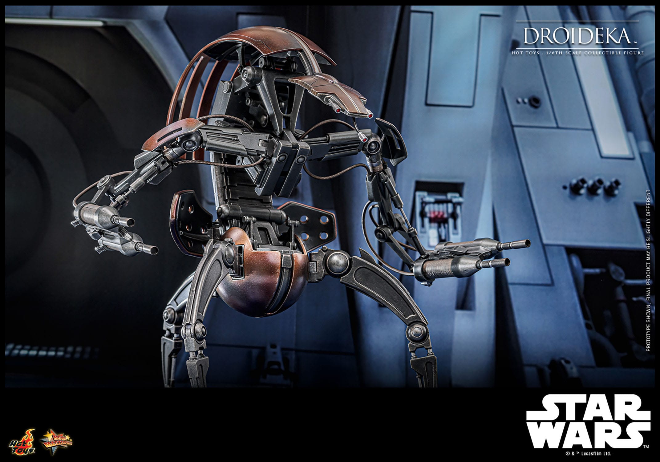 Hot Toys 1/6th Scale Star Wars The Phantom Menace Destructive Droideka Figure