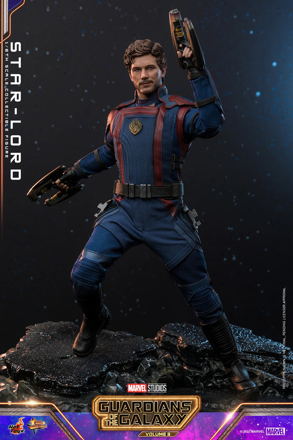 Hot Toys 1/6th Scale Collectible Figure of Star - Lord from Guardians of the Galaxy Vol. 3