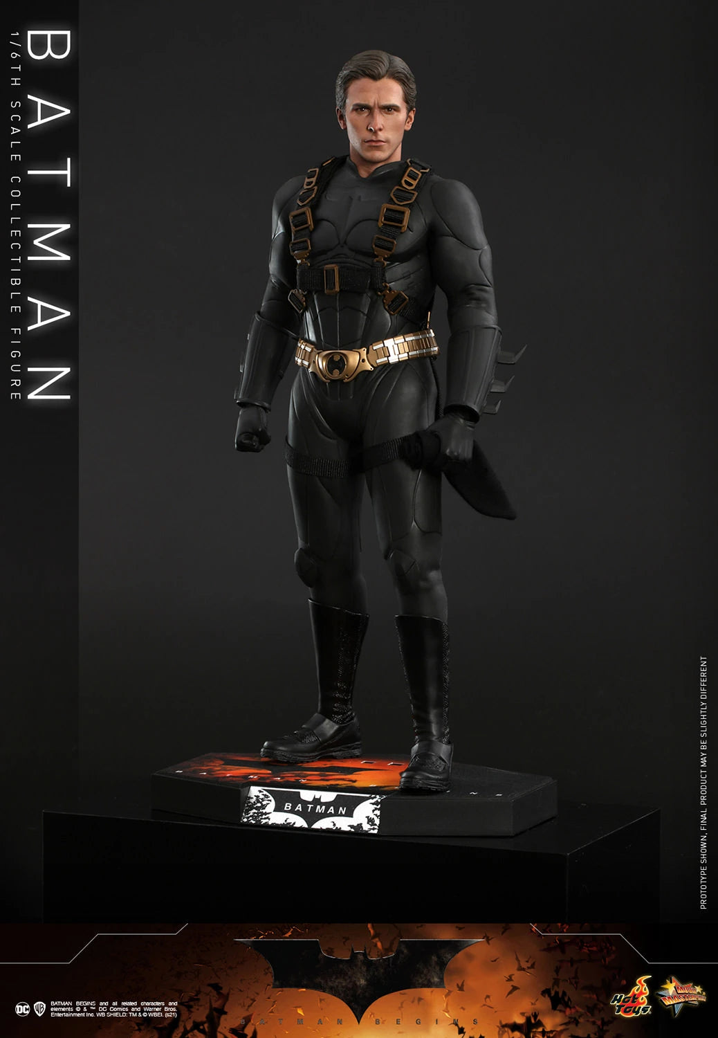 Hot Toys 1/6th Scale Collectible Figure of DC Batman from The Dark Knight and Batman Begins