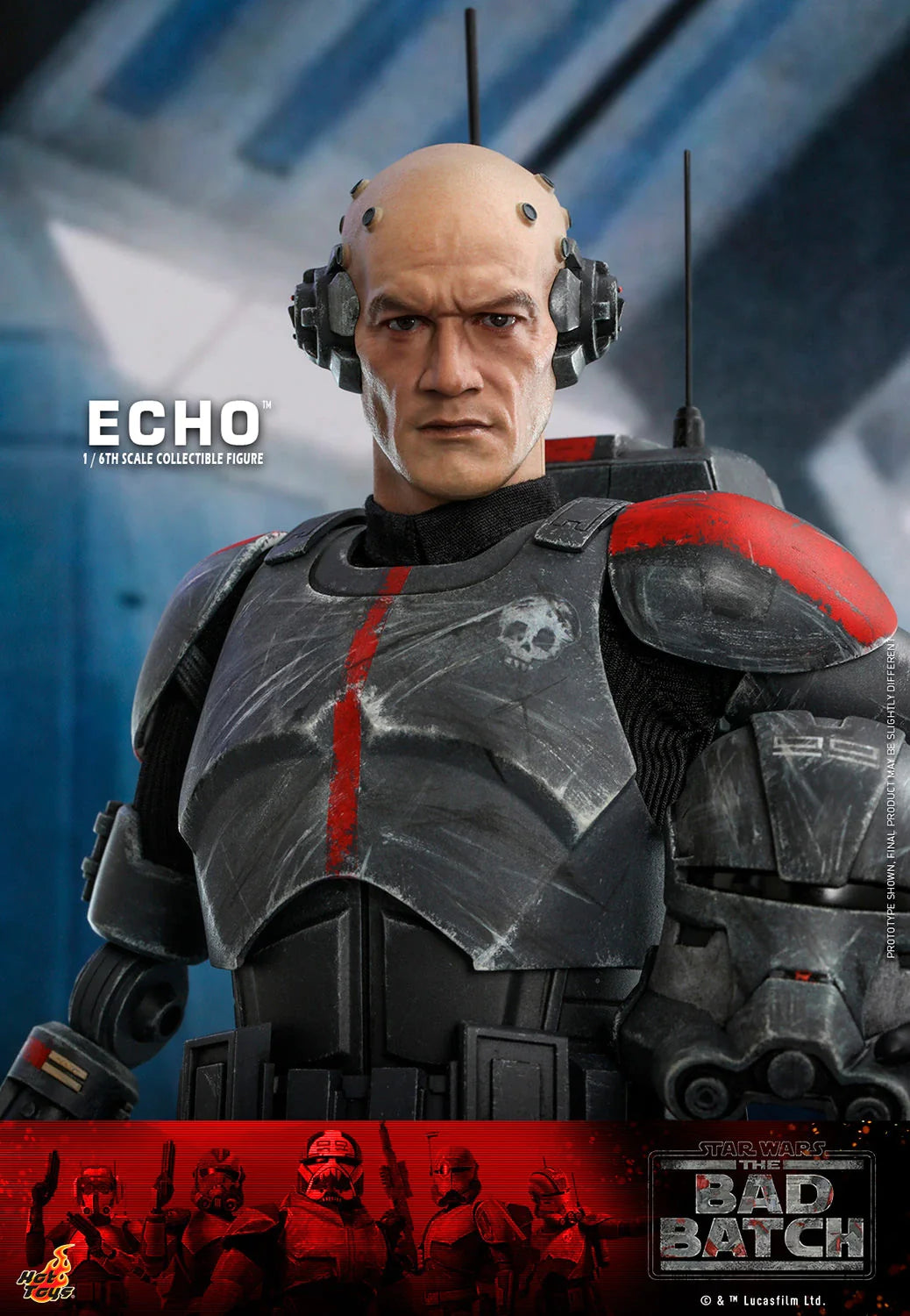 Hot Toys 1/6th Scale Collectible Star Wars The Bad Batch Echo Action Figure