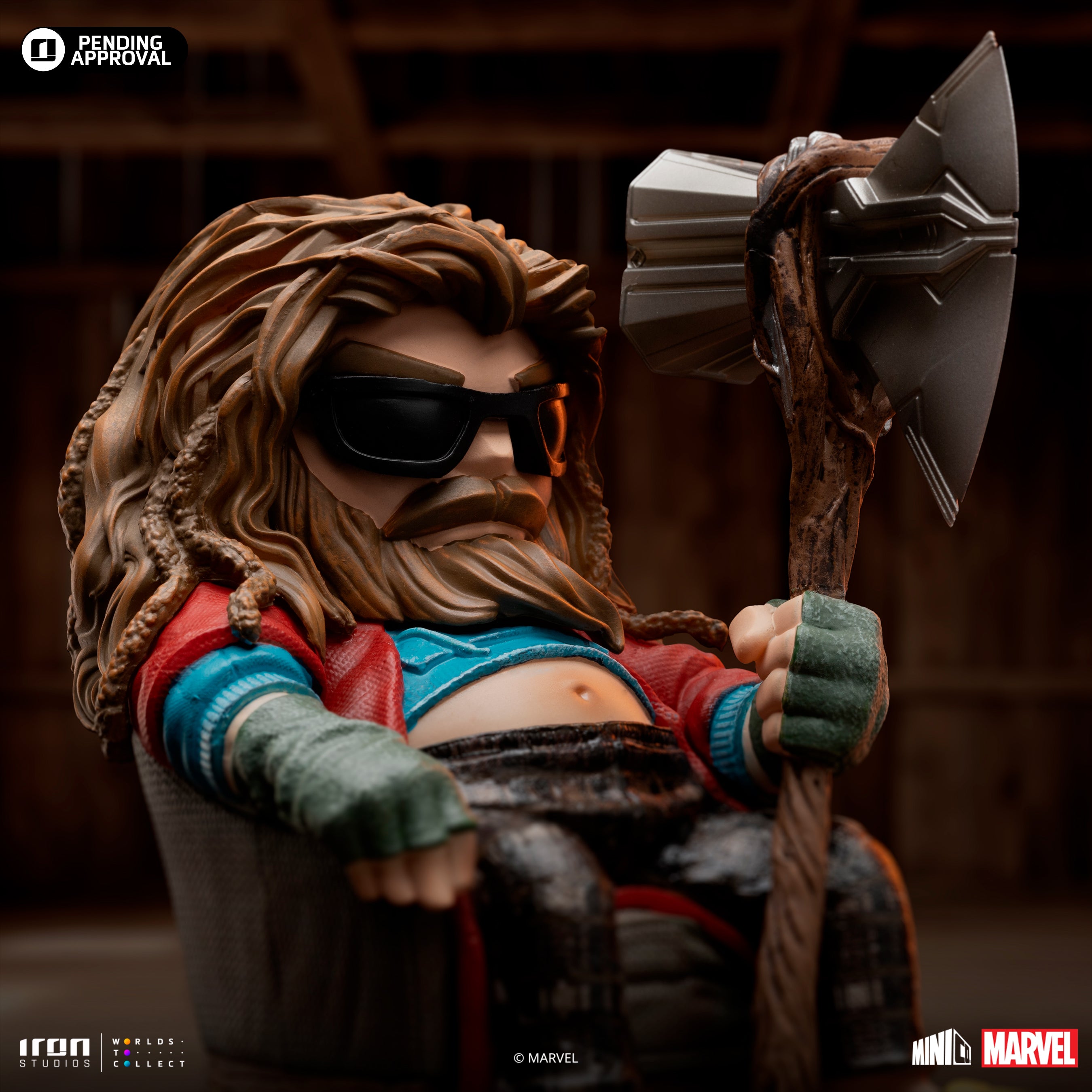 Limited Edition Iron Studios Avengers Infinity Saga Miniature Collectible Statue of Bro Thor