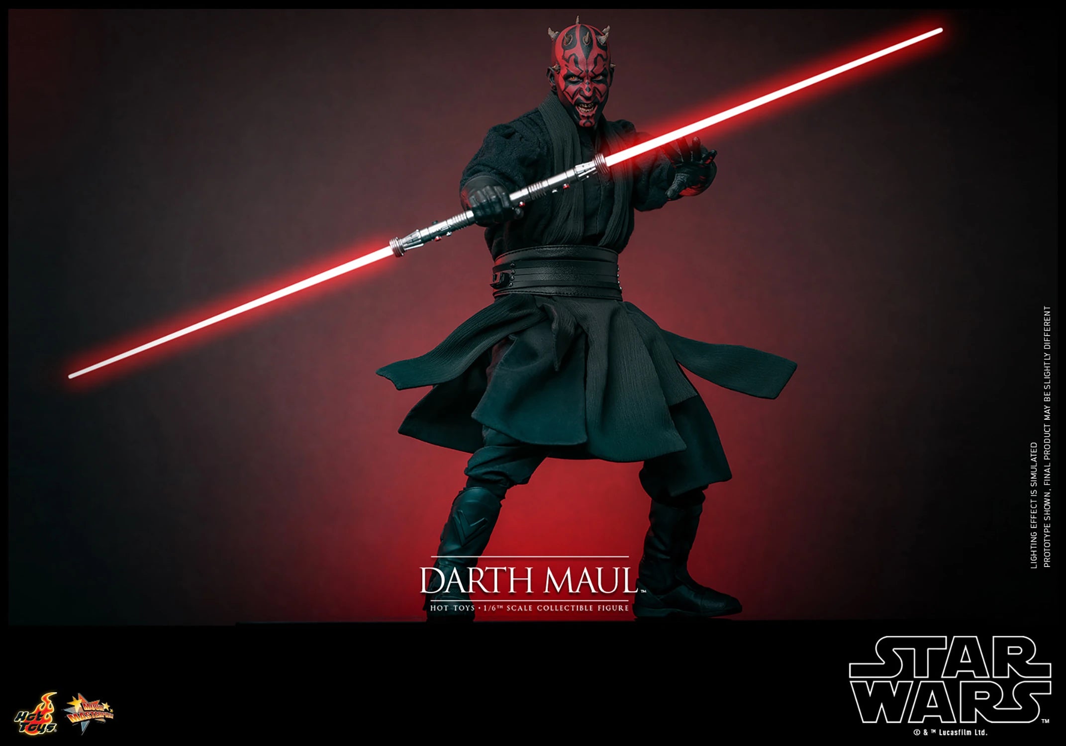 Hot Toys 1/6th Scale Collectible Action Figure of Darth Maul from Star Wars: The Phantom Menace