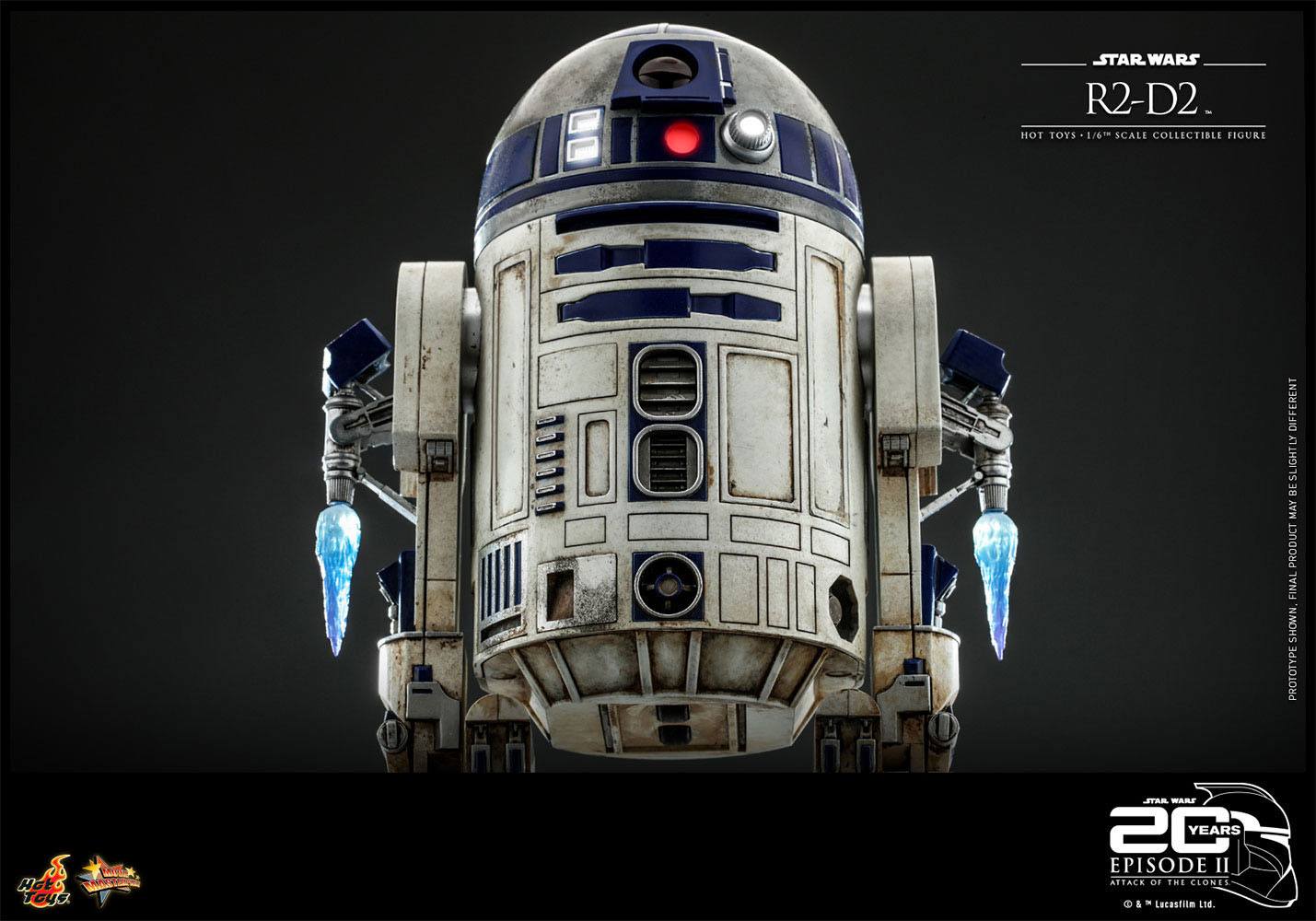 Hot Toys 20th Anniversary Collectible 1/6 Scale R2-D2 Figure from Star Wars Attack Of The Clones