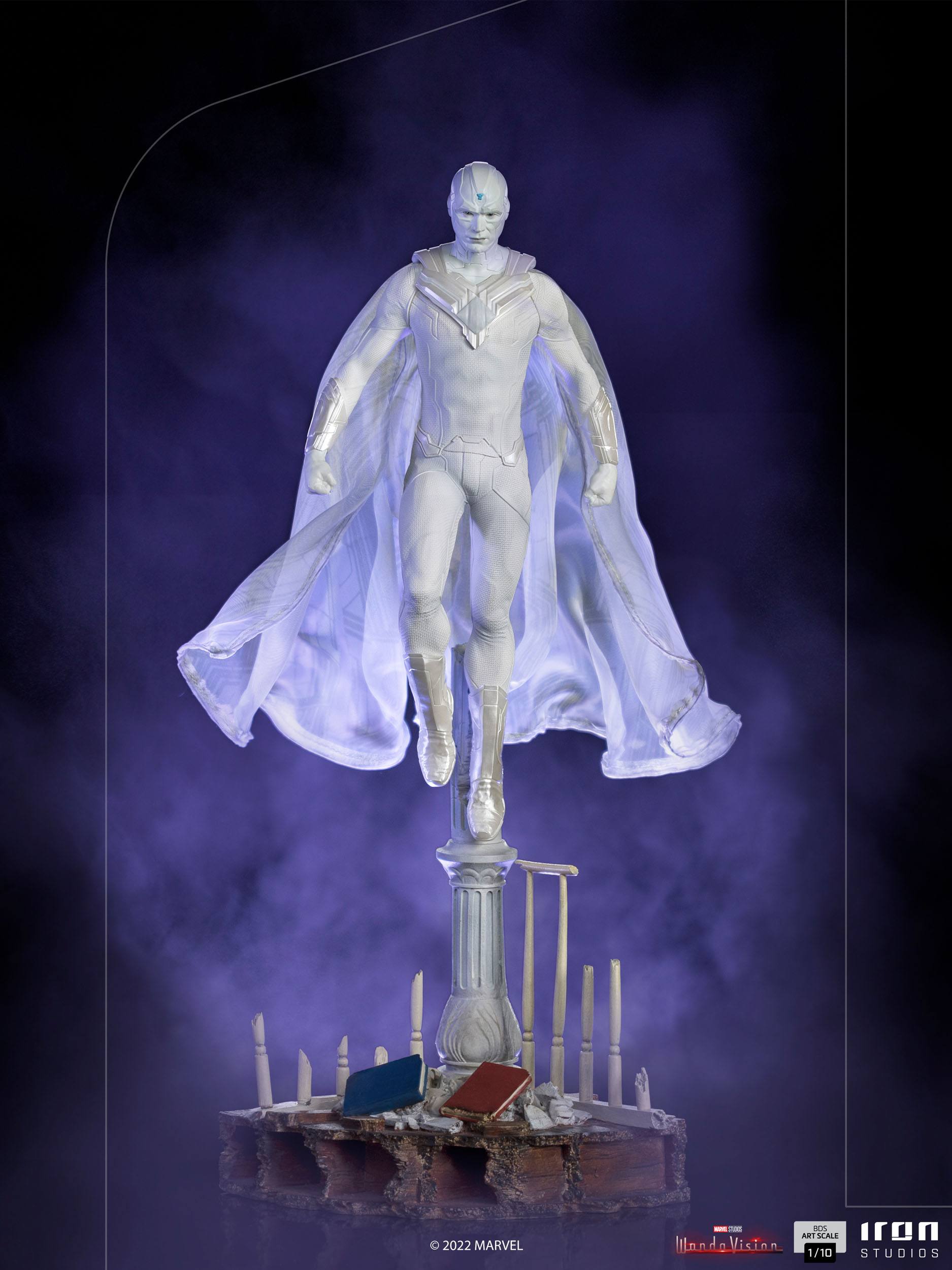 Iron Studios Collectible 1/10 Art Scale Statue - WandaVision Series' White Vision Figurine