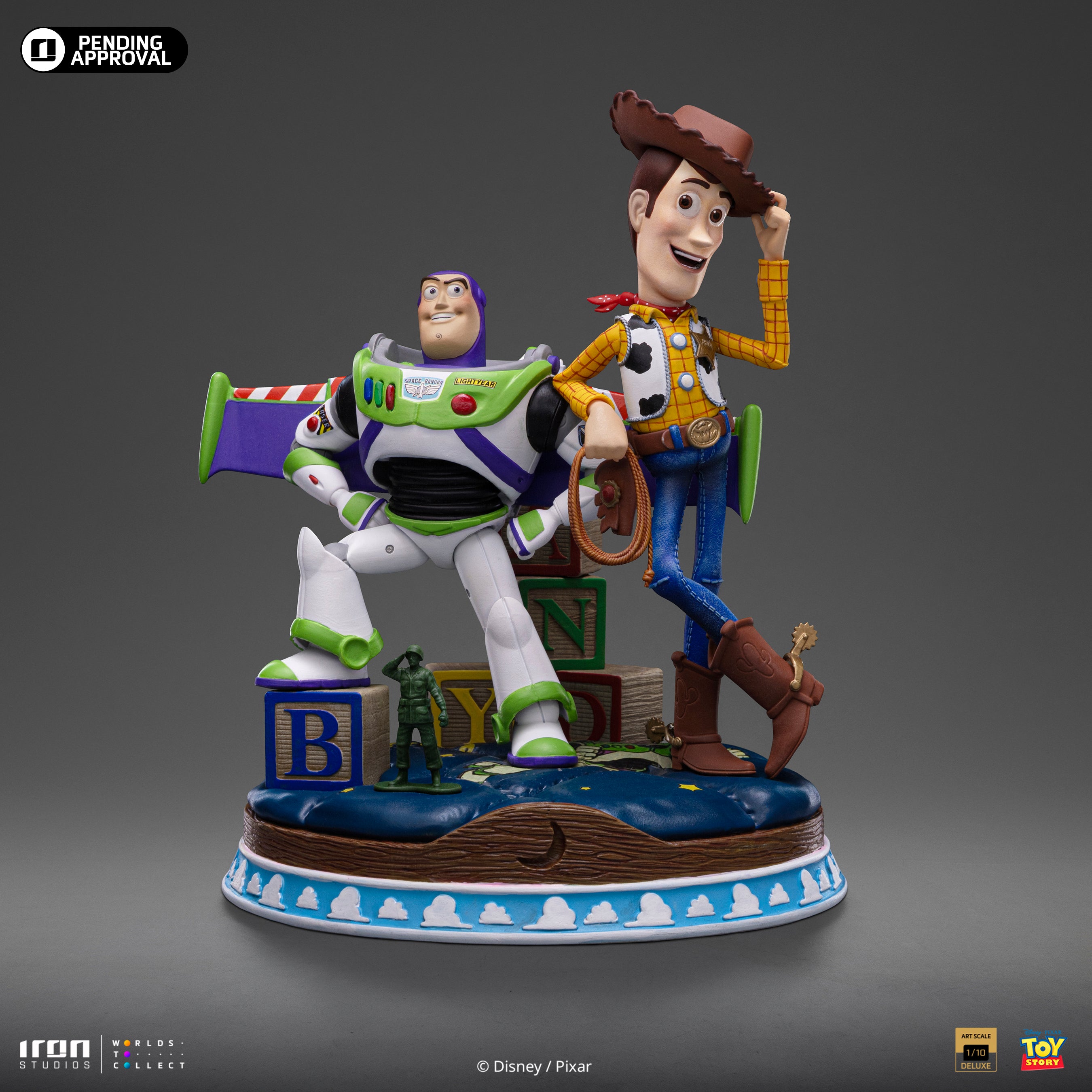 Iron Studios 1/10 Deluxe Limited Edition Toy Story Buzz & Woody Art Scale Statue