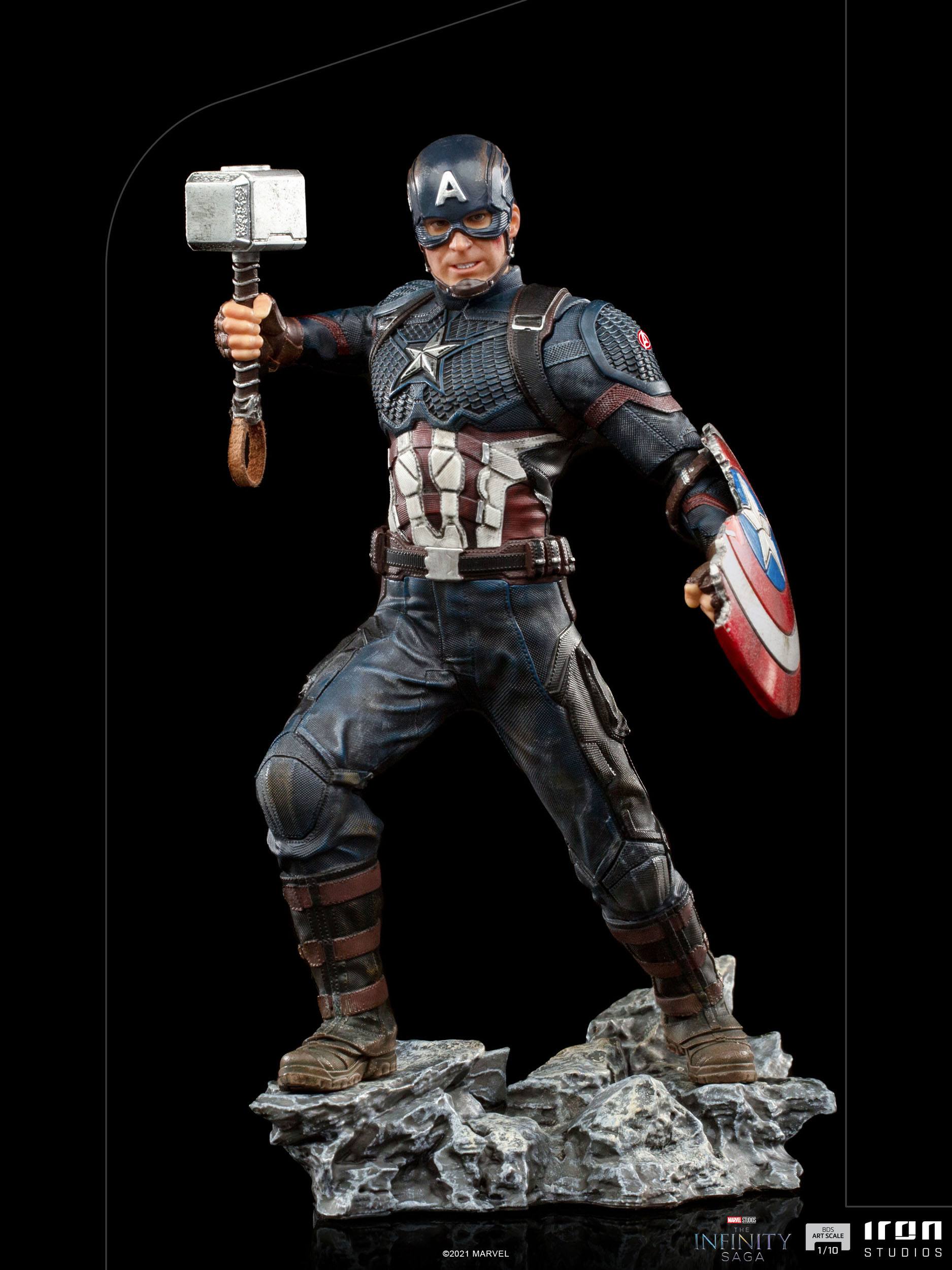 Iron Studios 1/10 Art Scale Marvel The Infinity Saga Captain America Statue