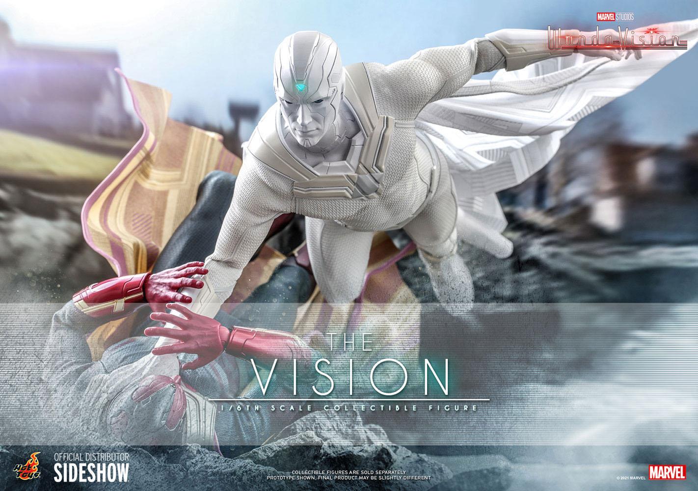 Hot Toys 1/6 Scale WandaVision Action Figure - All - White The Vision