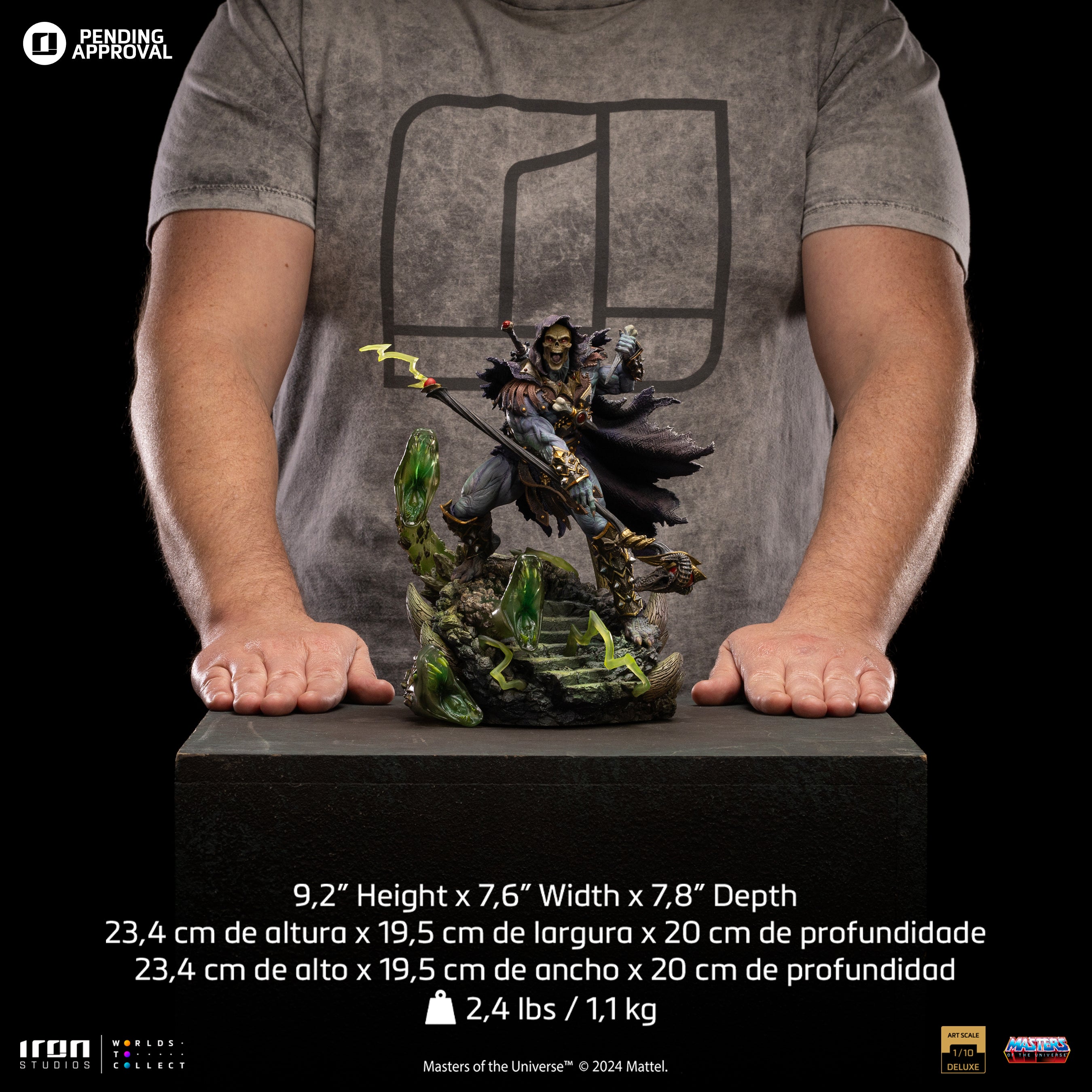 Limited Edition 1/10 Deluxe Art Scale Iron Studios Statue of Skeletor from Masters of the Universe Unleashed