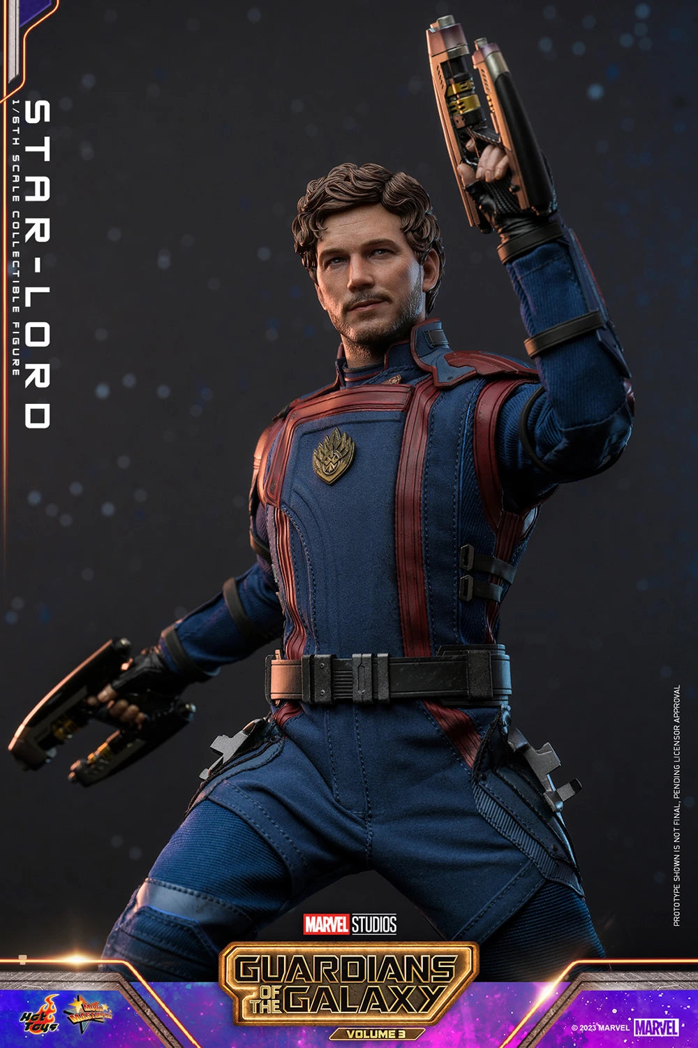 Hot Toys 1/6th Scale Collectible Figure of Star - Lord from Guardians of the Galaxy Vol. 3