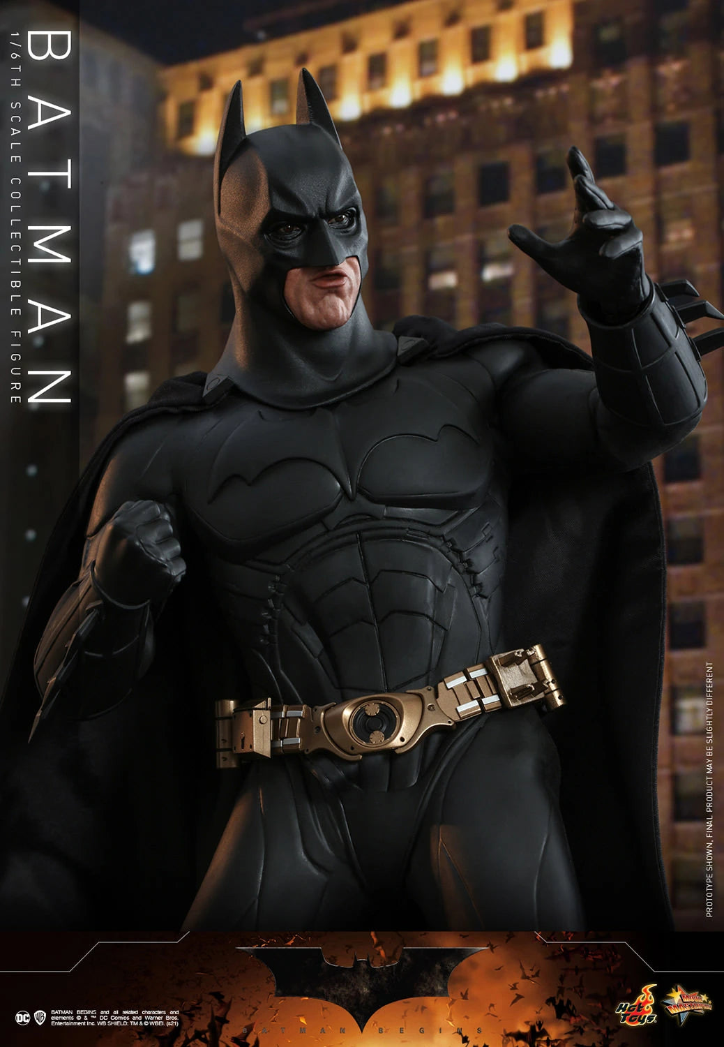 Hot Toys 1/6th Scale Collectible Figure of DC Batman from The Dark Knight and Batman Begins
