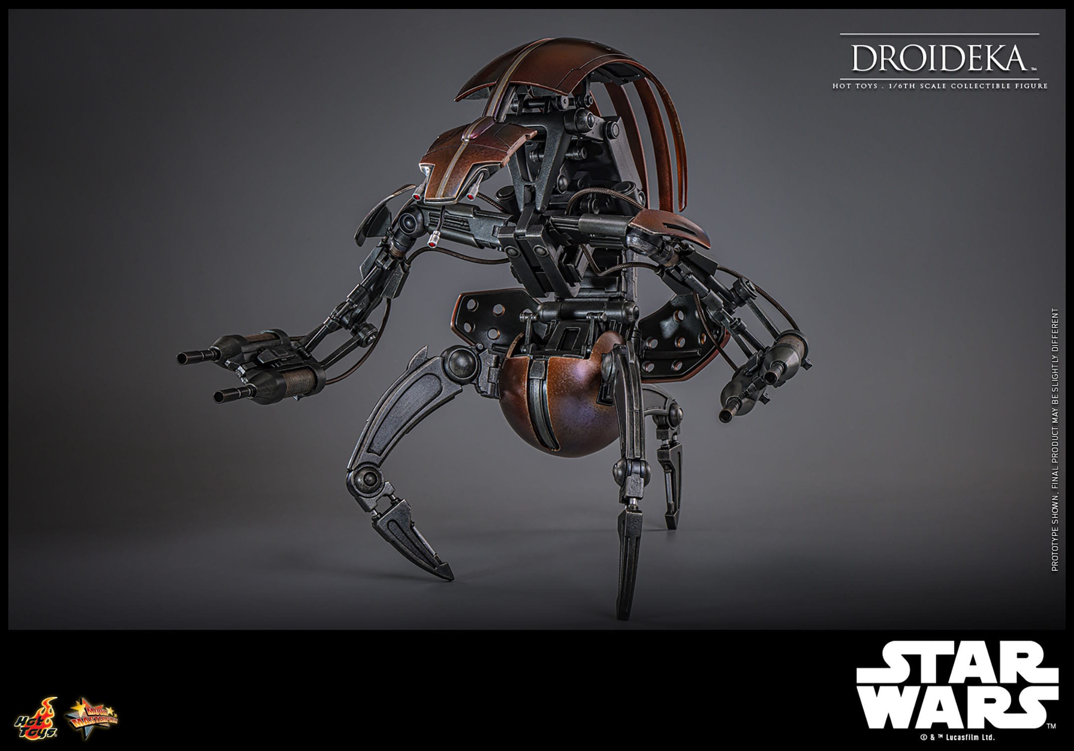 Hot Toys 1/6th Scale Star Wars The Phantom Menace Destructive Droideka Figure