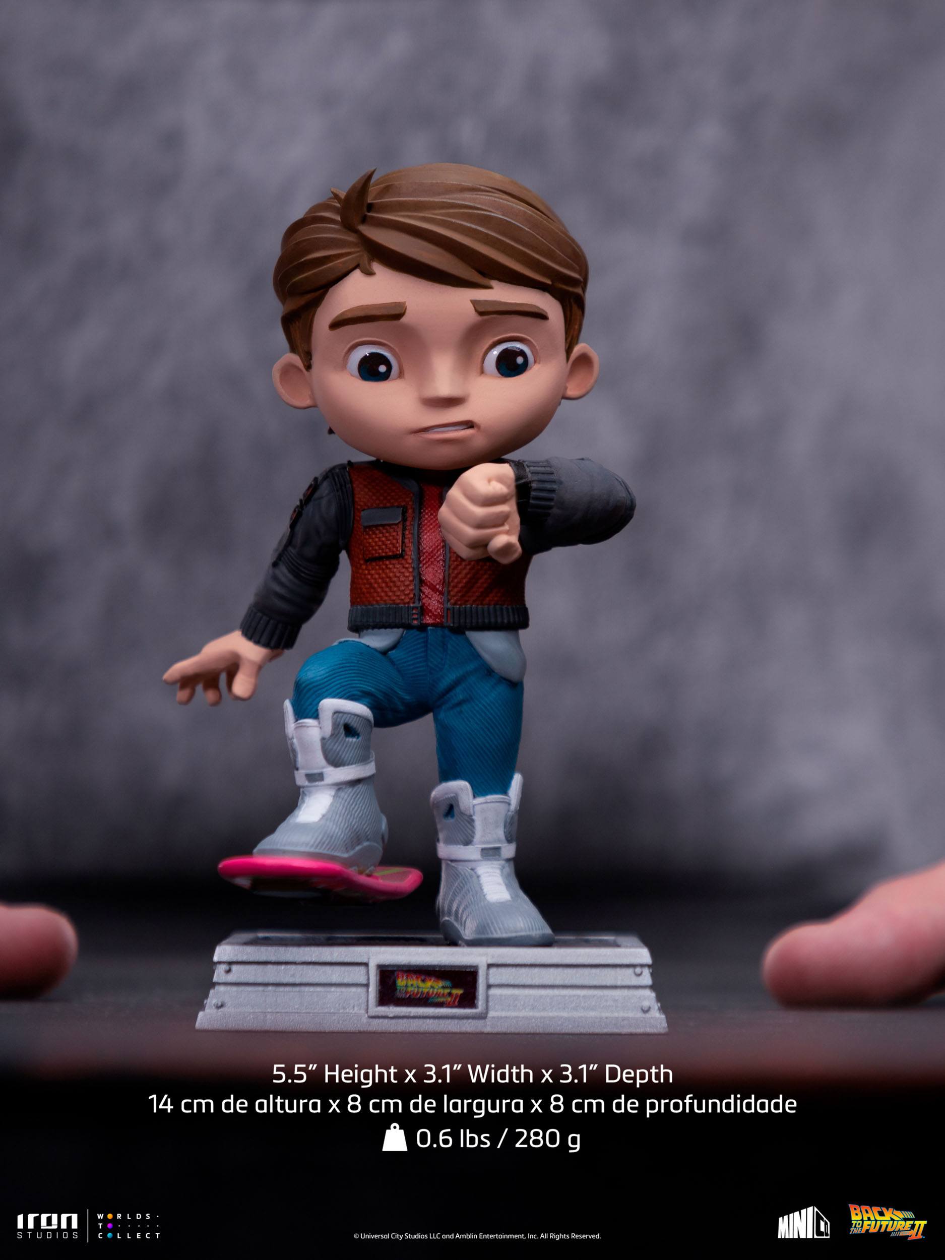 Iron Studios Collectible Back to the Future II Mini Co. PVC Action Figure of Marty McFly