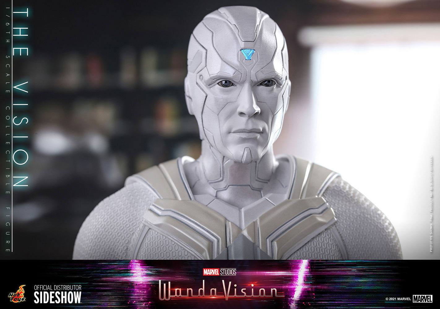 Hot Toys 1/6 Scale WandaVision Action Figure - All - White The Vision
