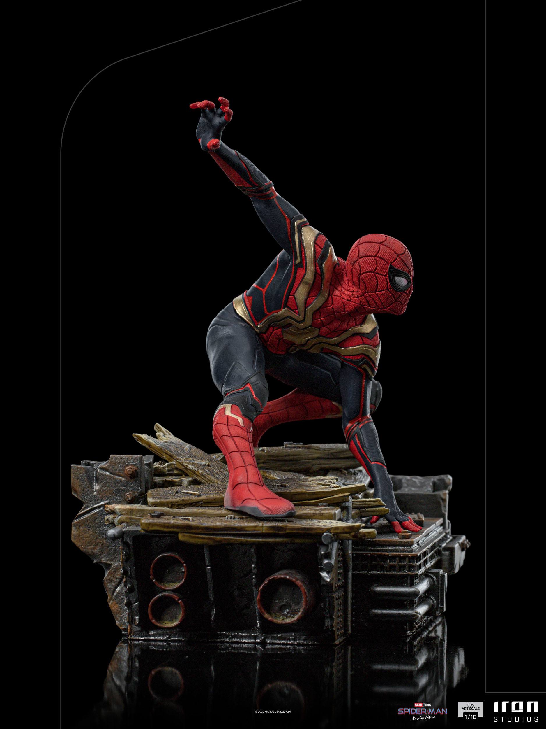 Iron Studios Collectible 1/10 Scale Deluxe Statue of Spider-Man Peter #1 from No Way Home