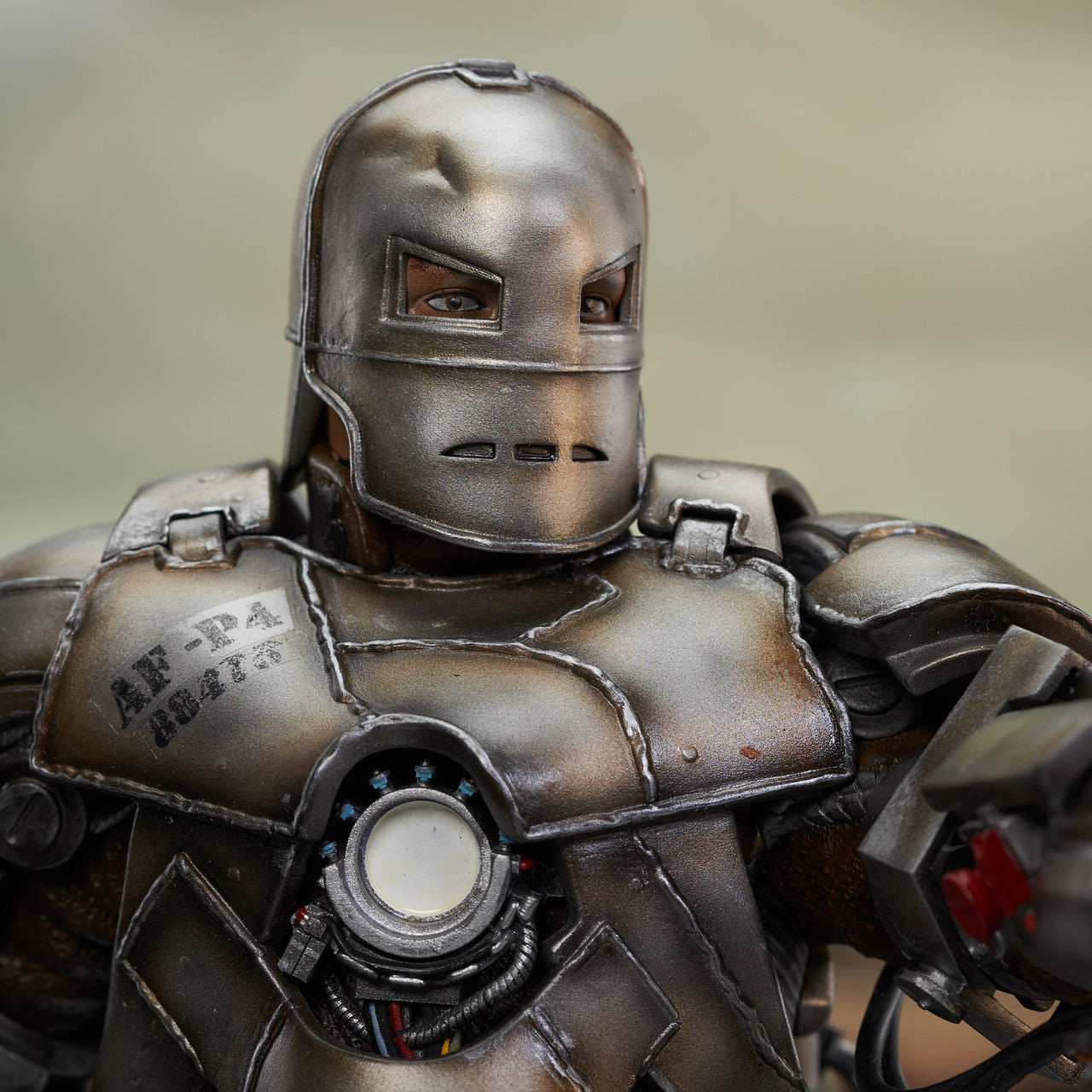 Limited Edition 1/6 Scale Mini Bust Statue of Iron Man Mk 1 from the 2008 Iron Man Movie