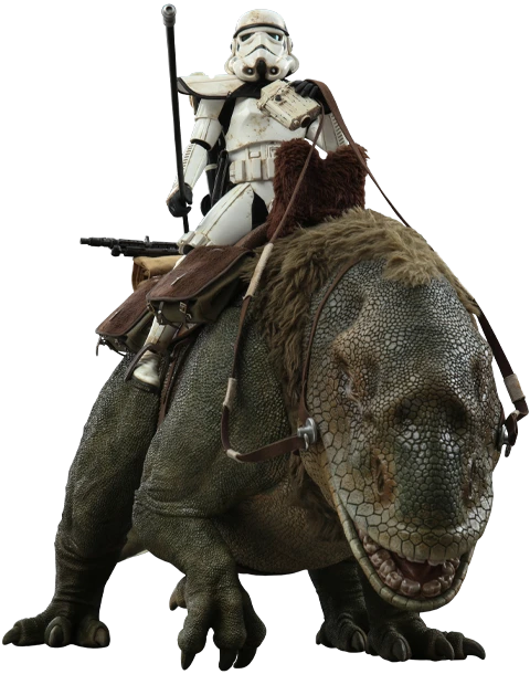 Hot Toys 1/6th Scale Star Wars A New Hope Sandtrooper Sergeant & Dewback Collectible Set