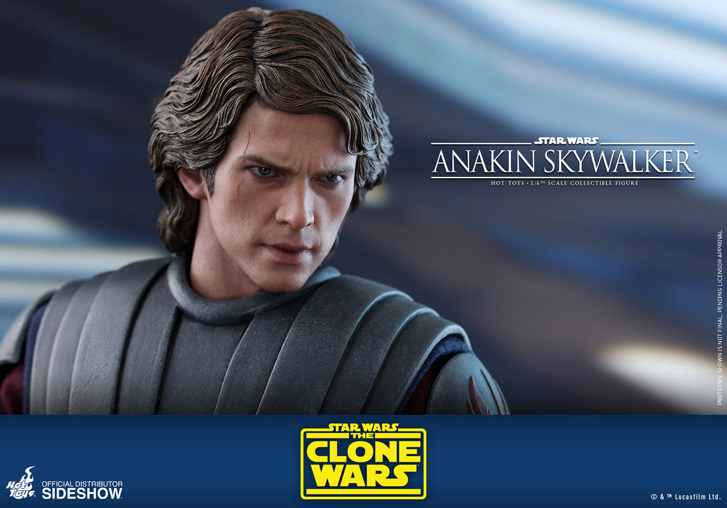 Hot Toys 1/6 Scale Star Wars The Clone Wars Anakin Skywalker Action Figure