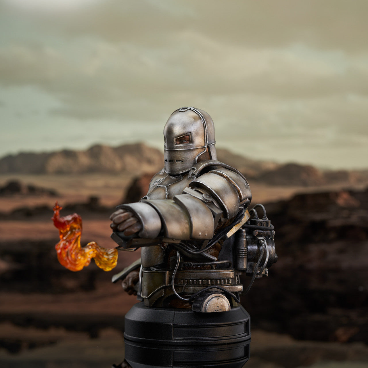 Limited Edition 1/6 Scale Mini Bust Statue of Iron Man Mk 1 from the 2008 Iron Man Movie