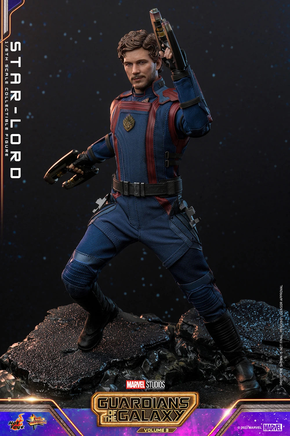 Hot Toys 1/6th Scale Collectible Figure of Star - Lord from Guardians of the Galaxy Vol. 3