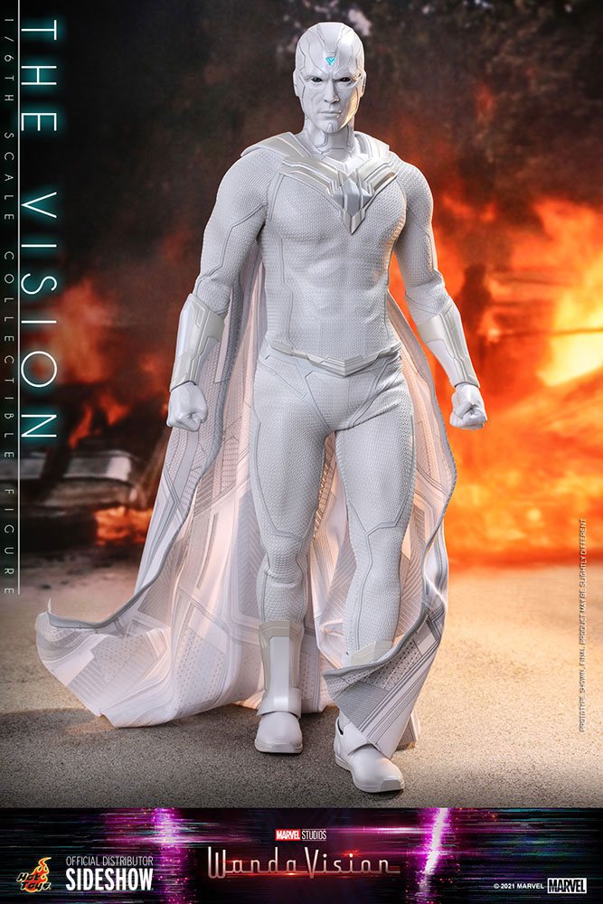 Hot Toys 1/6 Scale WandaVision Action Figure - All - White The Vision