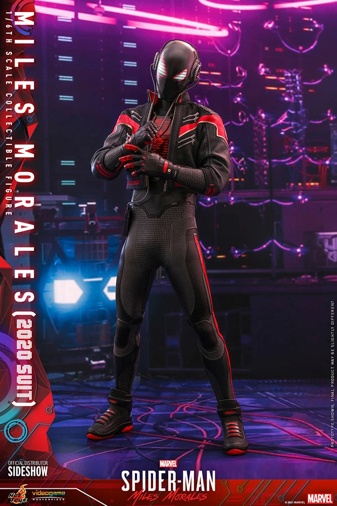 Hot Toys Collectible 1/6th Scale Action Figure of Miles Morales in 2020 Suit from Spider-Man Into the Spider-Verse