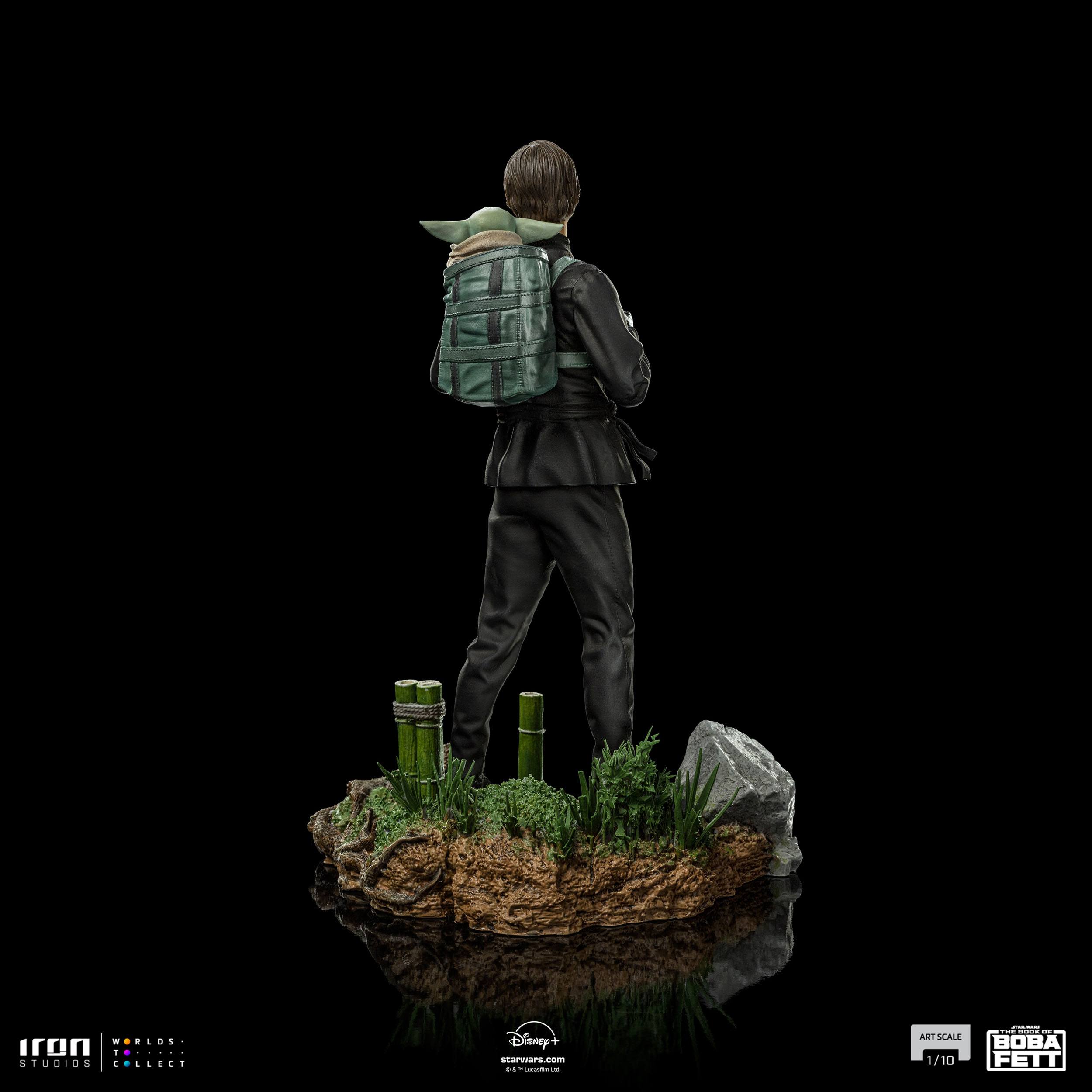 Iron Studios Limited Edition 1/10 Art Scale Statue of Luke Skywalker and Grogu Training from Star Wars The Book of Boba Fett