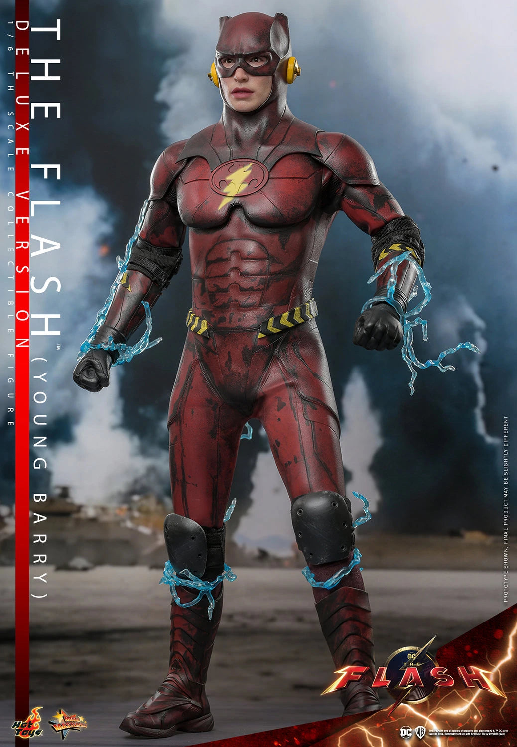 Hot Toys Deluxe 1/6th Scale Collectible Figure of The Flash Movie's Young Barry Allen