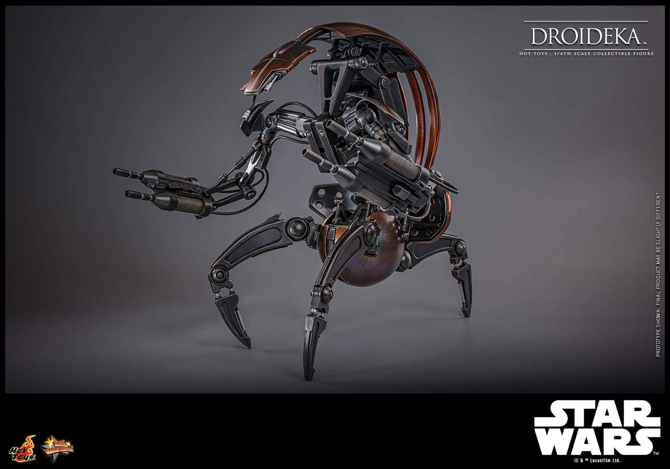 Hot Toys 1/6th Scale Star Wars The Phantom Menace Destructive Droideka Figure