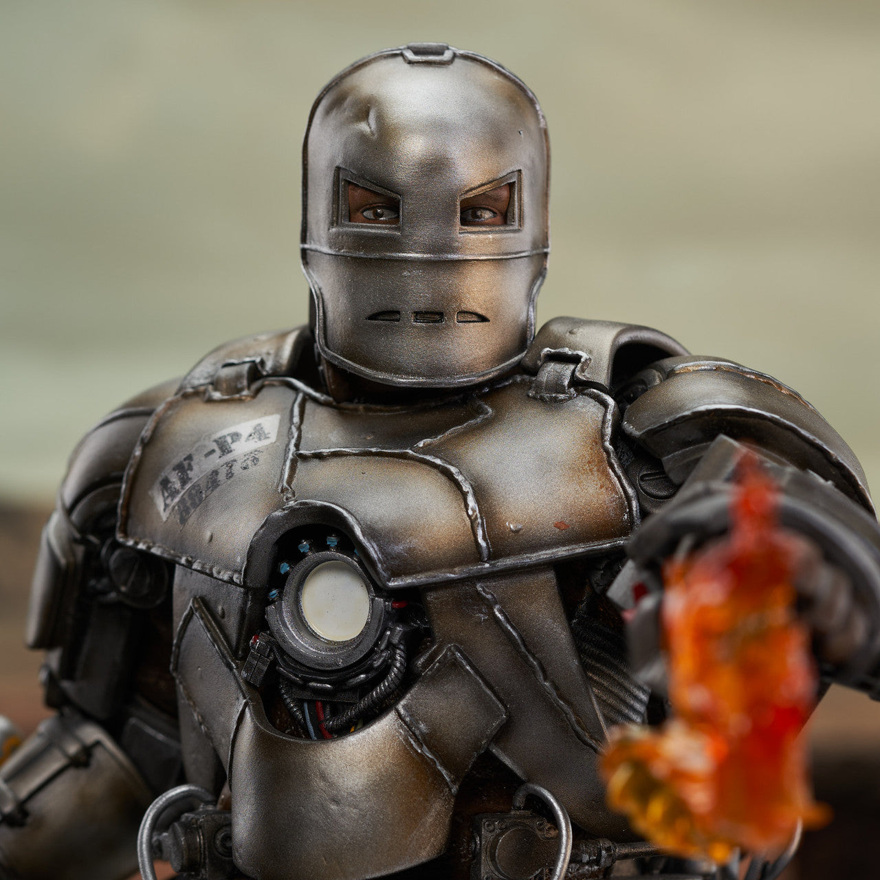 Limited Edition 1/6 Scale Mini Bust Statue of Iron Man Mk 1 from the 2008 Iron Man Movie