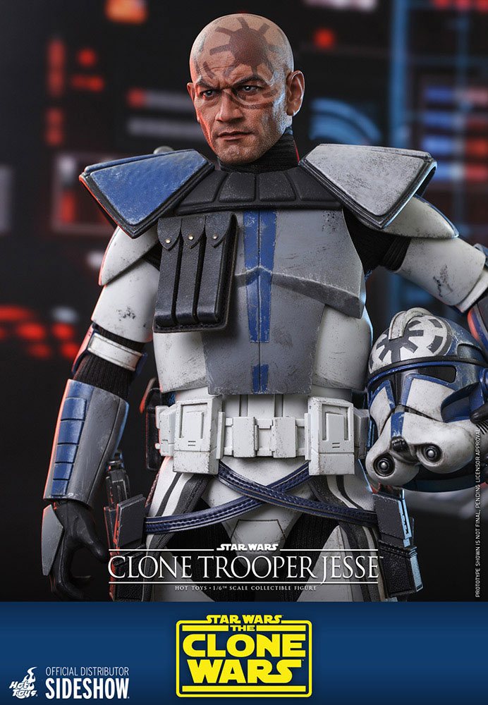 Hot Toys 1/6th Scale Star Wars Clone Wars Clone Trooper Jesse Collectible Figure