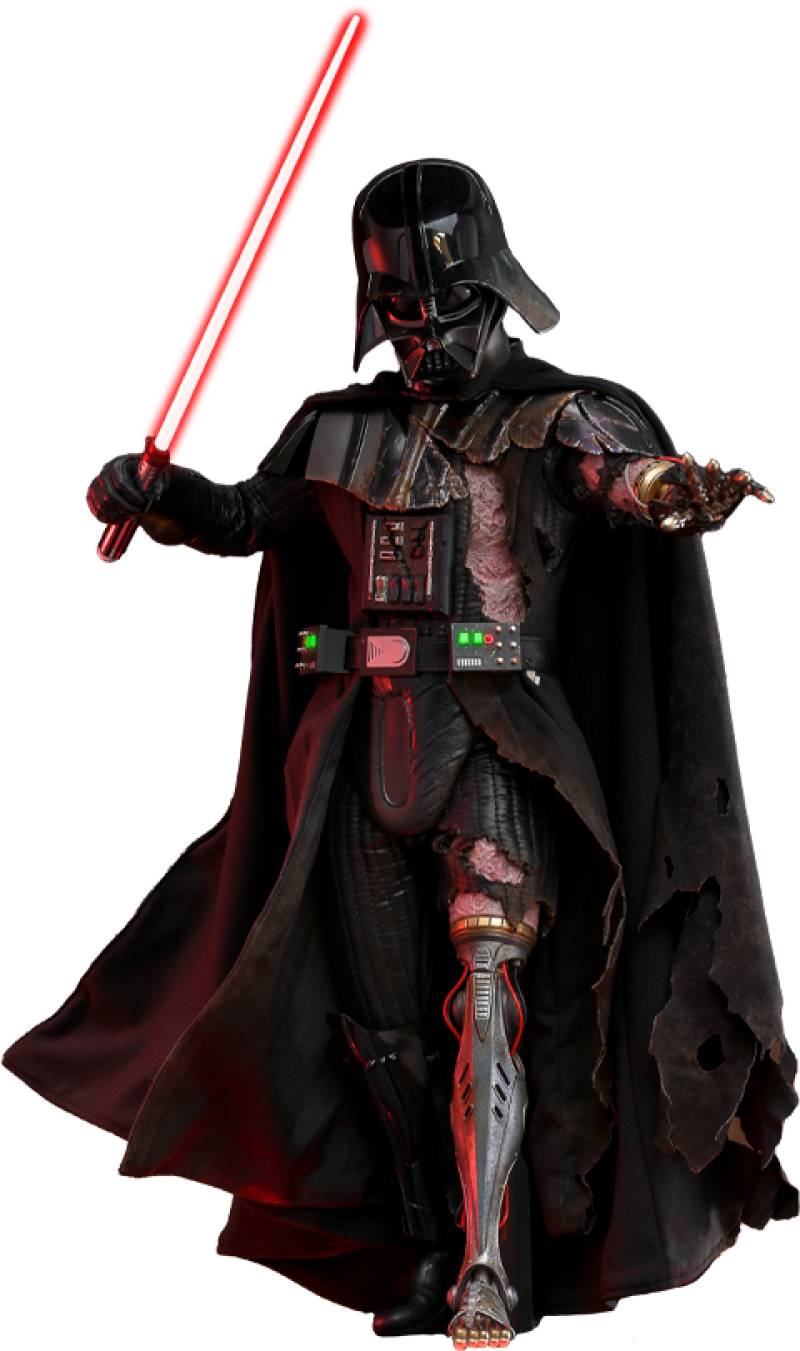 Hot Toys 1/6th Scale Battle-Damaged Star Wars Darth Vader Collectible Figure