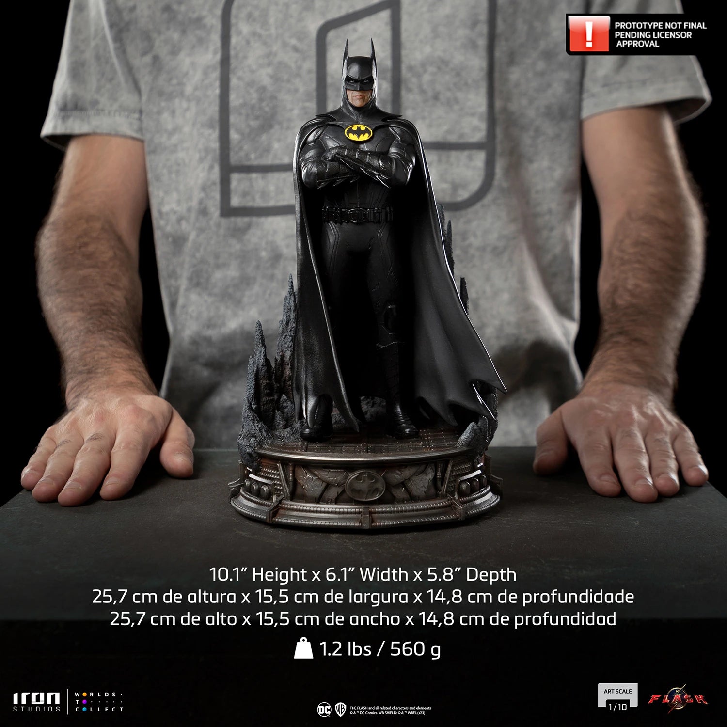 Iron Studios 1/10 Art Scale Limited Edition Michael Keaton Batman Statue from The Flash Movie