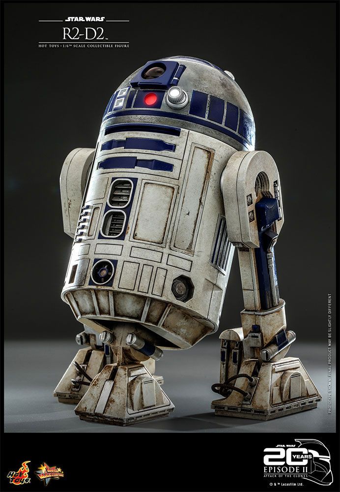 Hot Toys 20th Anniversary Collectible 1/6 Scale R2-D2 Figure from Star Wars Attack Of The Clones