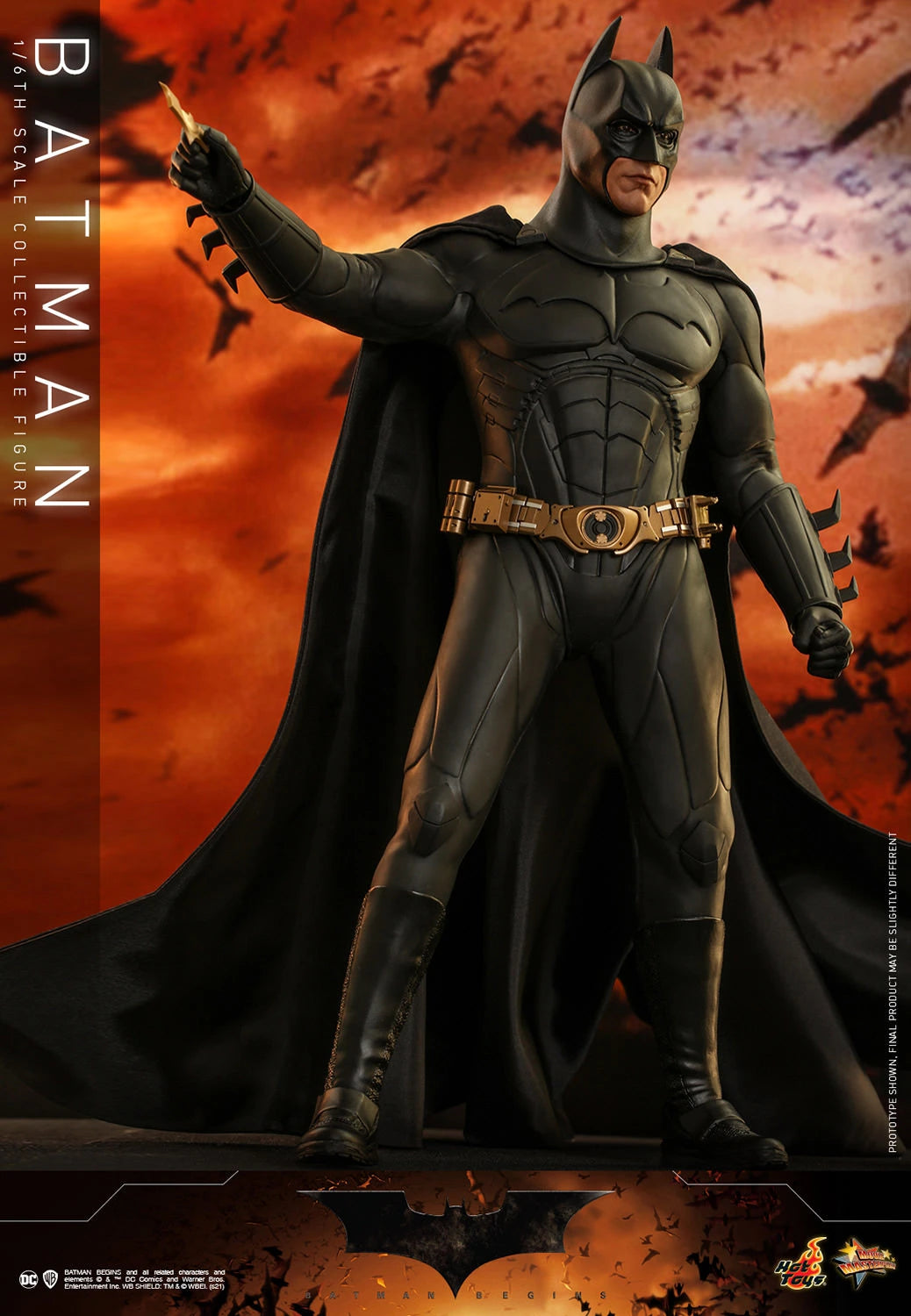 Hot Toys 1/6th Scale Collectible Figure of DC Batman from The Dark Knight and Batman Begins