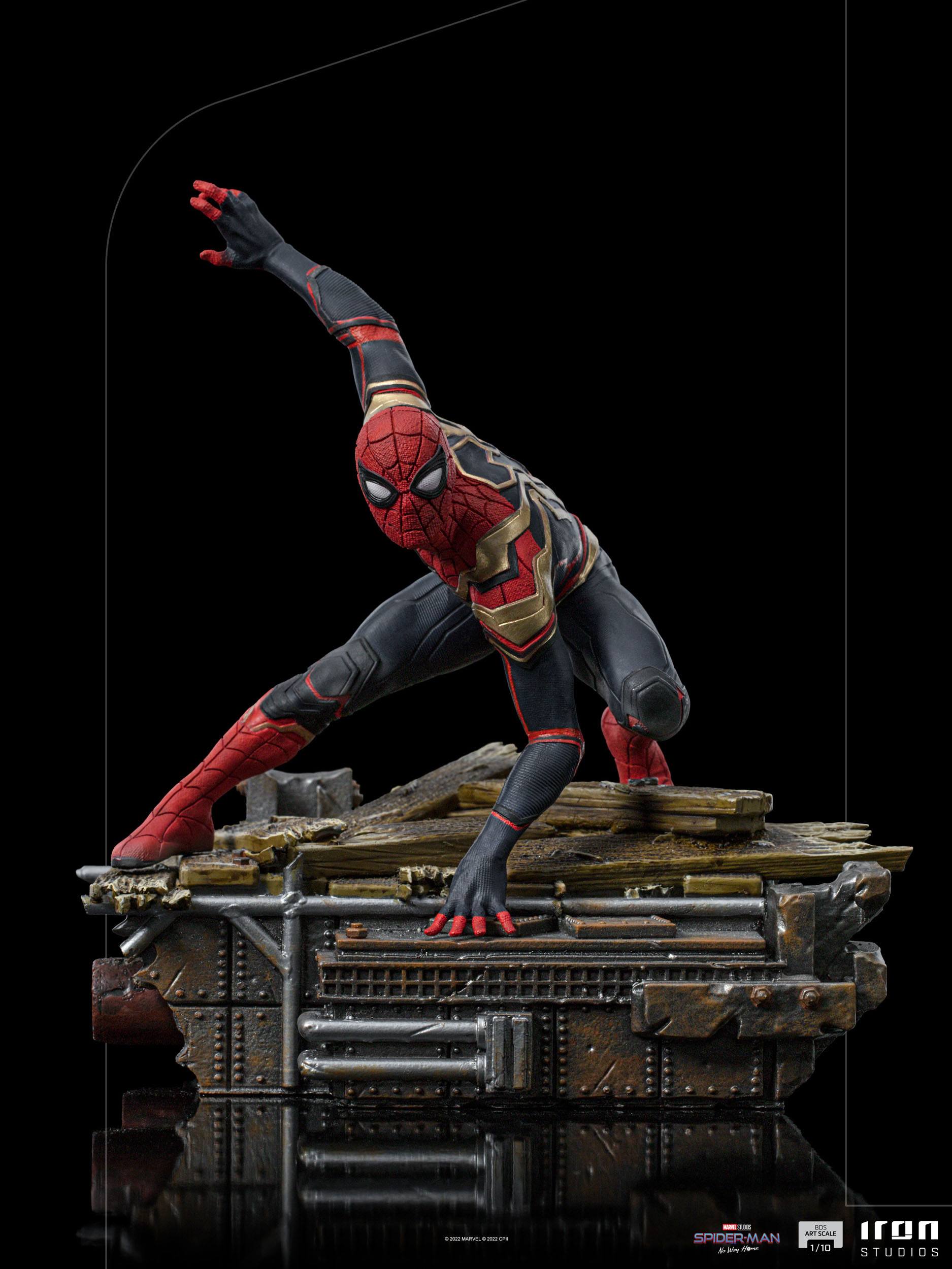Iron Studios Collectible 1/10 Scale Deluxe Statue of Spider-Man Peter #1 from No Way Home