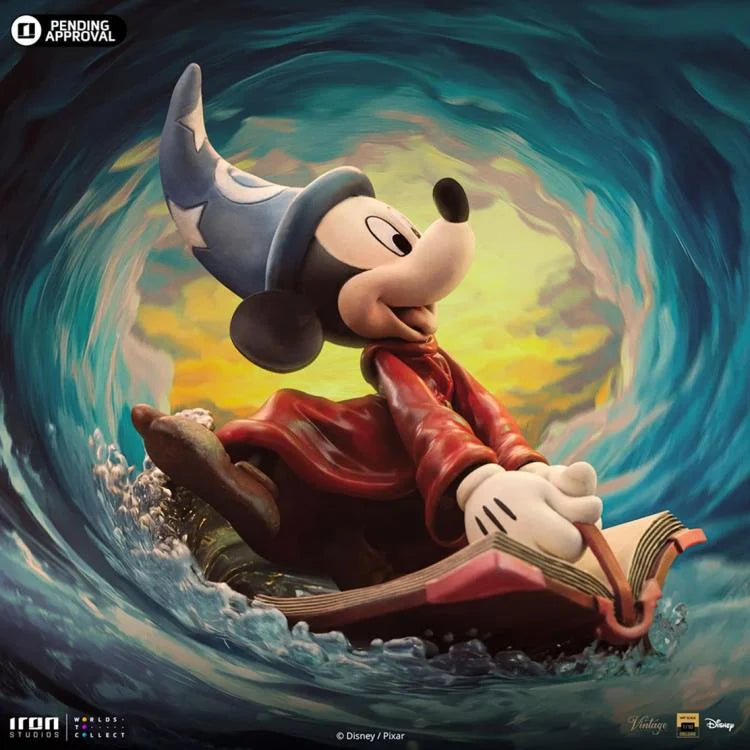 Iron Studios Limited Edition 1/10 Deluxe Art Scale Collectible Statue of Sorcerer Mickey from Disney's Fantasia