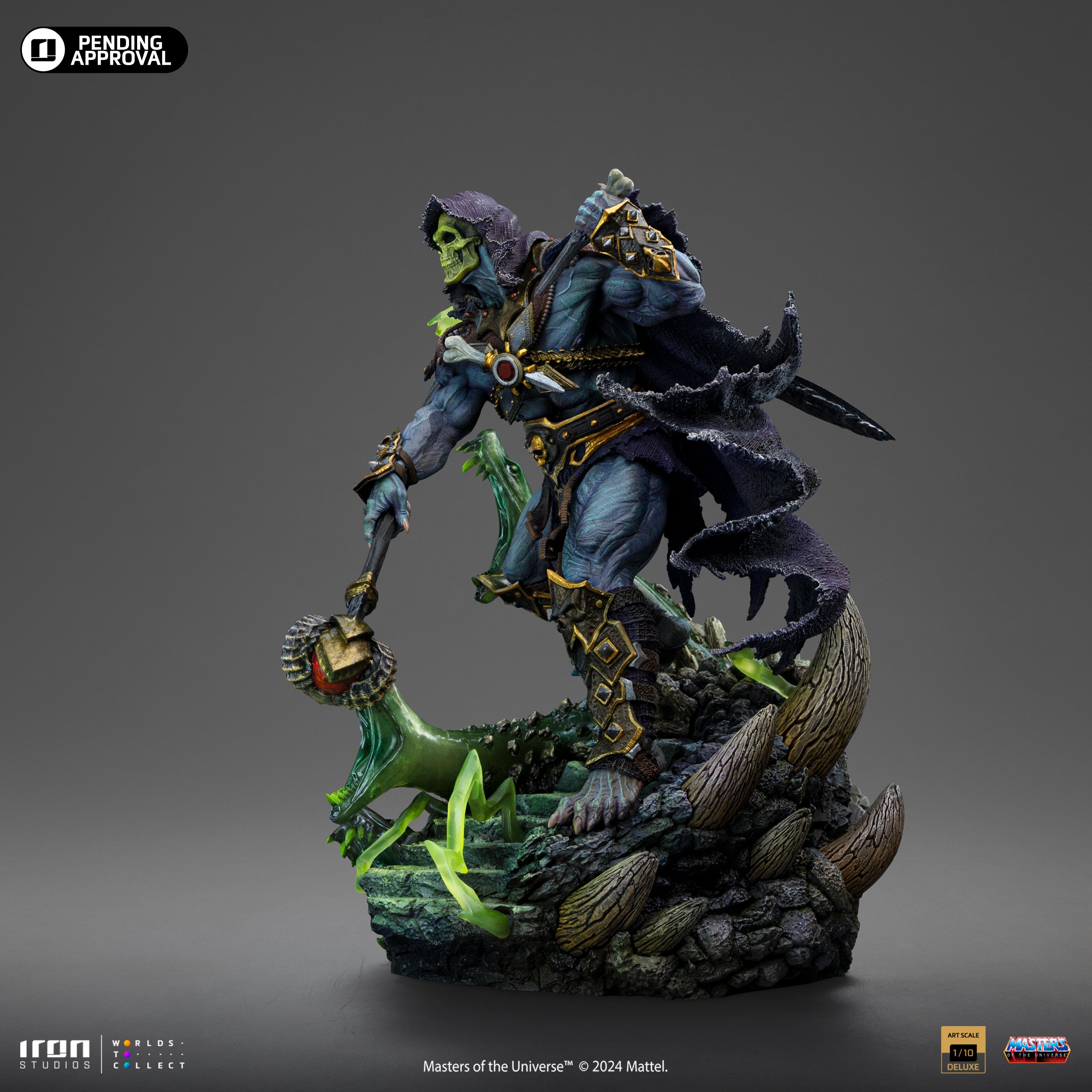 Limited Edition 1/10 Deluxe Art Scale Iron Studios Statue of Skeletor from Masters of the Universe Unleashed